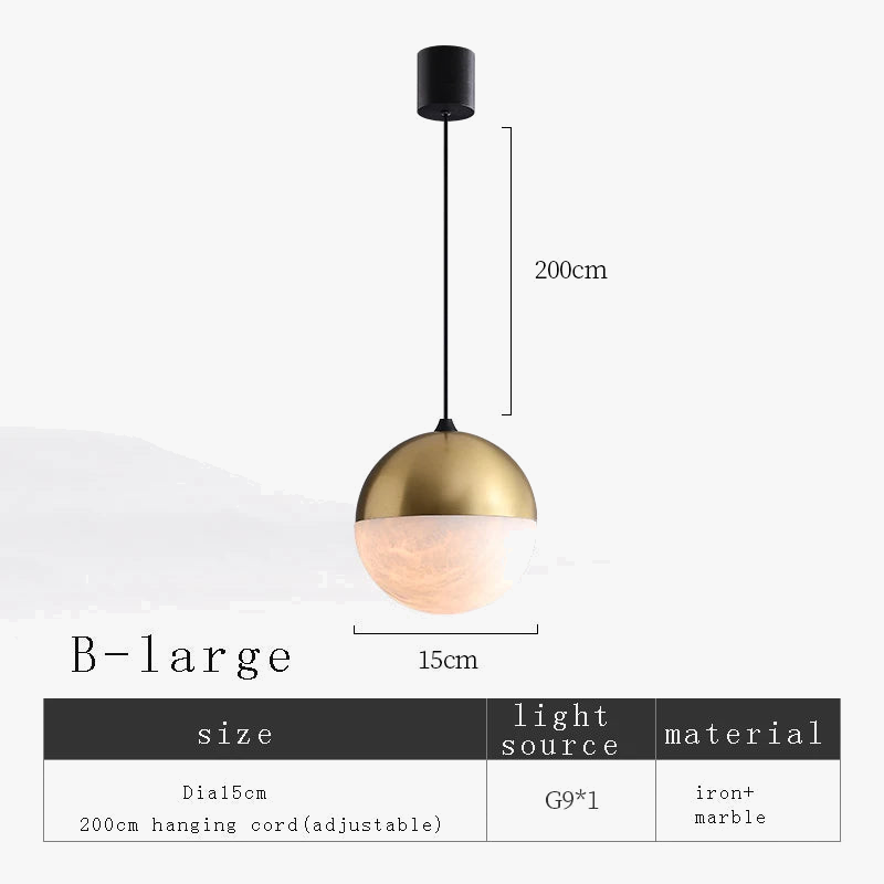 suspension en marbre design moderne décoratif
