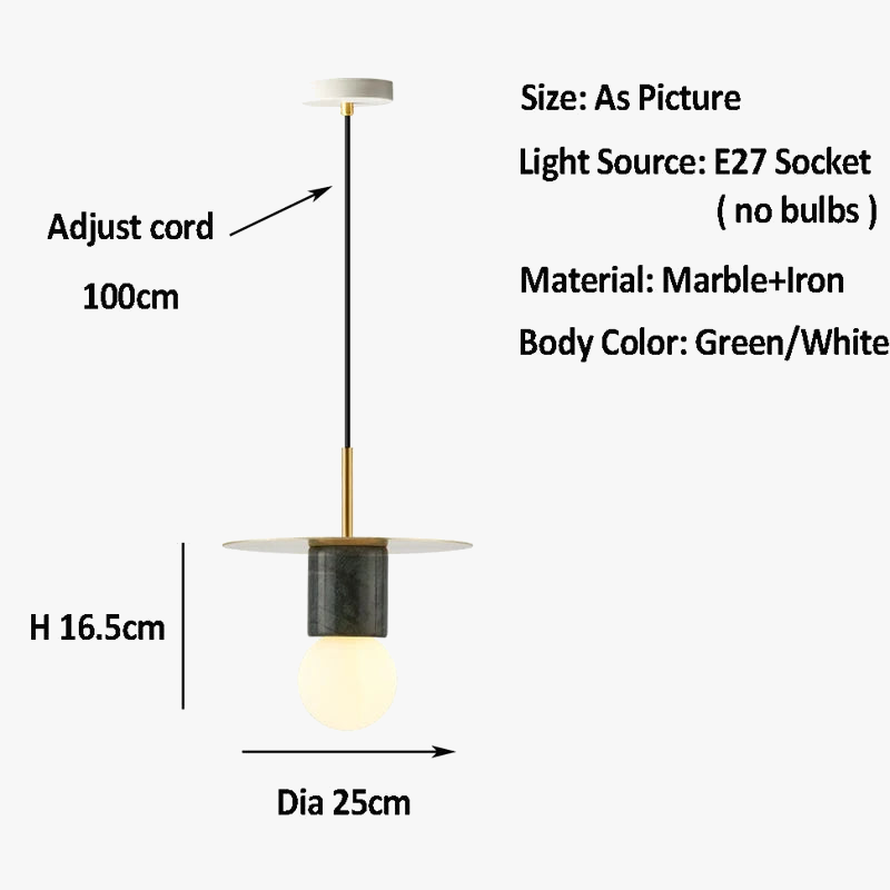 suspension en marbre design nordique pour intérieur élégant