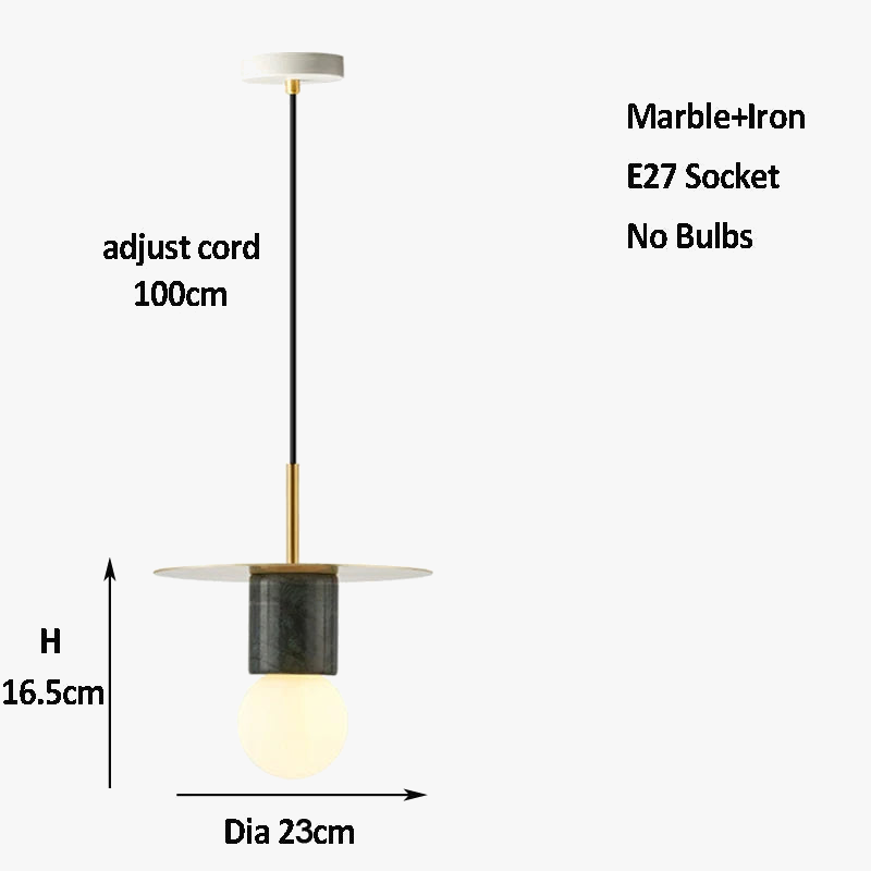 suspension en marbre design nordique pour intérieur élégant