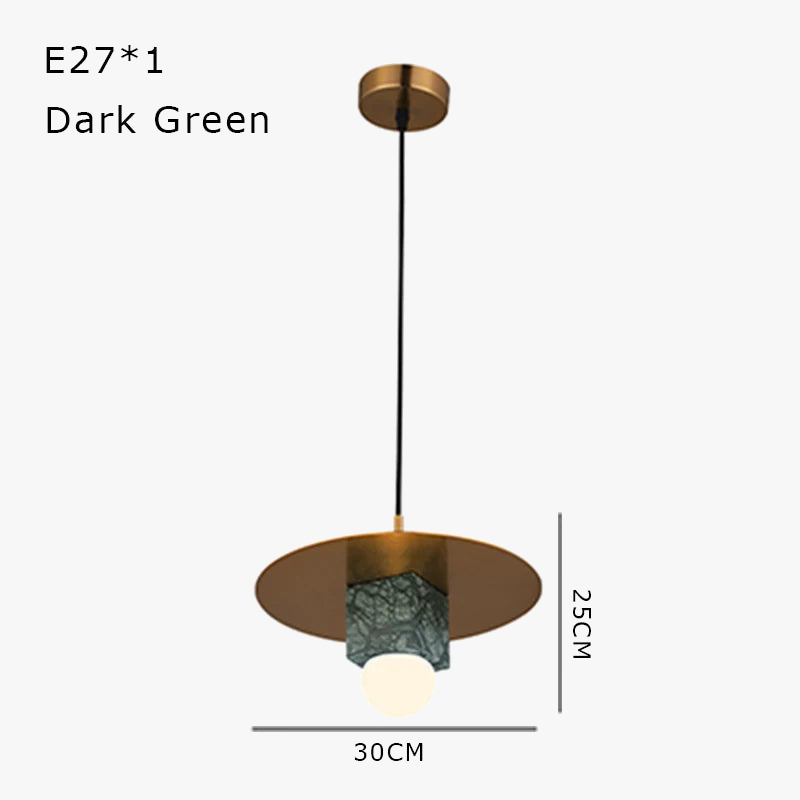 suspension en marbre lampe créative pour intérieur élégant