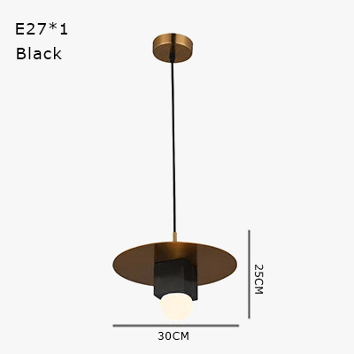 suspension en marbre lampe créative pour intérieur élégant