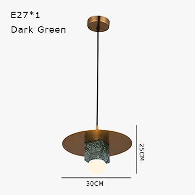 suspension en marbre lampe créative pour intérieur élégant