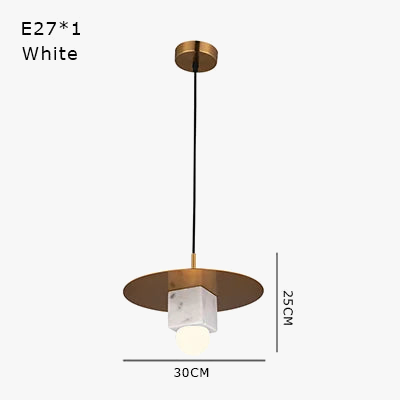suspension en marbre lampe créative pour intérieur élégant