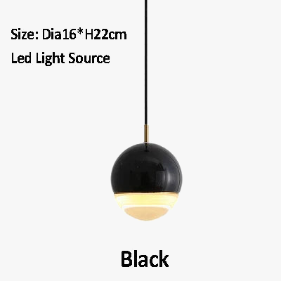 suspension en marbre à led style nordique pour espaces modernes