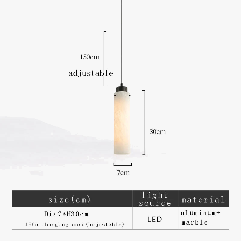 suspension en marbre moderne pour décoration intérieure