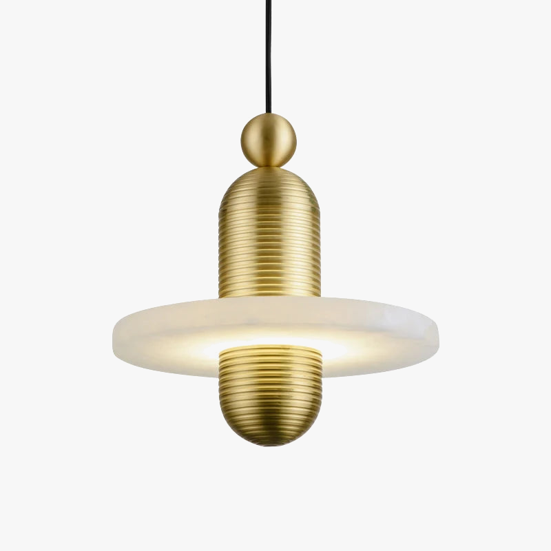 suspension en marbre naturel avec cordon réglable