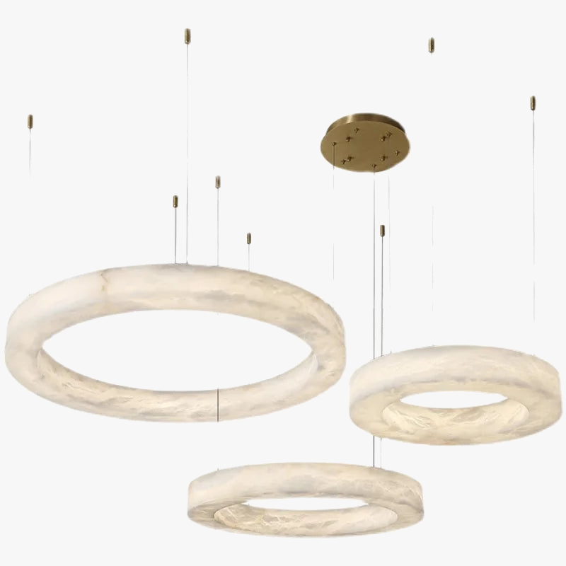 suspension en marbre naturel espagnol et cuivre moderne et luxueuse