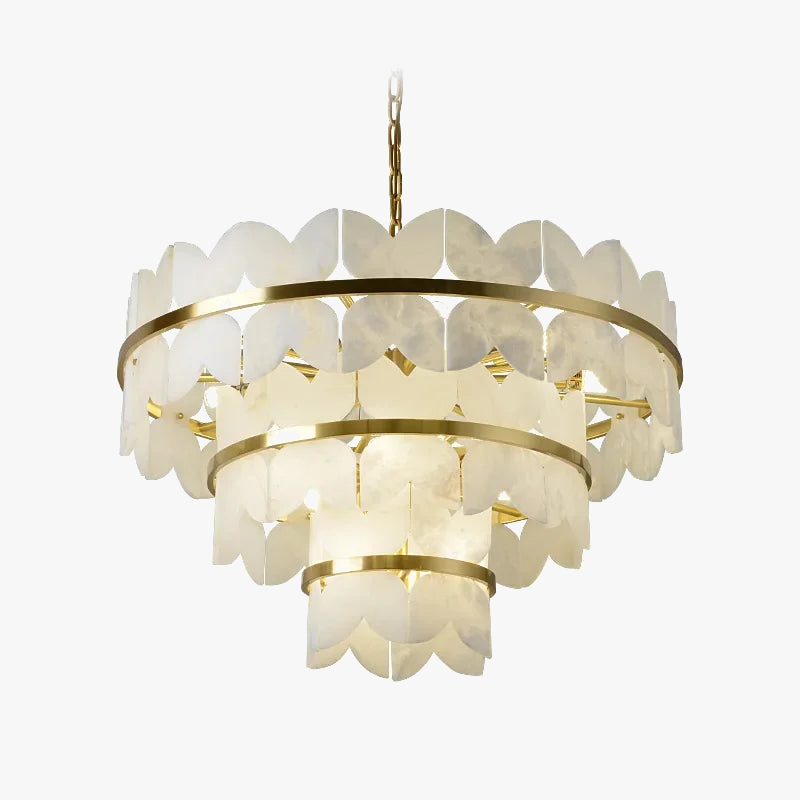suspension en marbre naturel et cuivre design créatif minimaliste