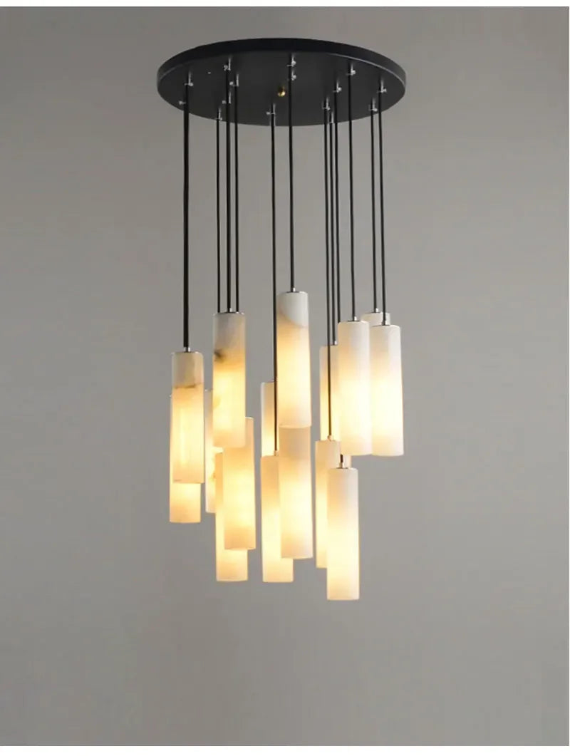 suspension en marbre naturel style nordique pour éclairage moderne