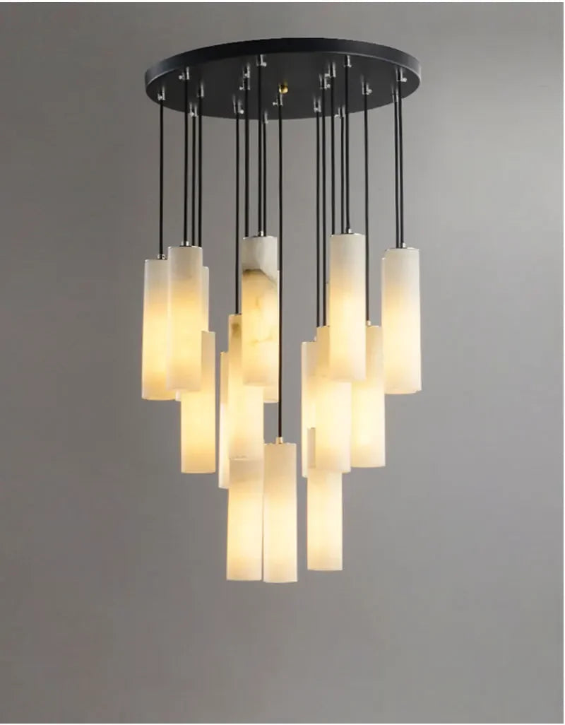 suspension en marbre naturel style nordique pour éclairage moderne