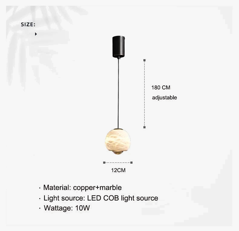 suspension en marbre nordique design pour intérieur moderne