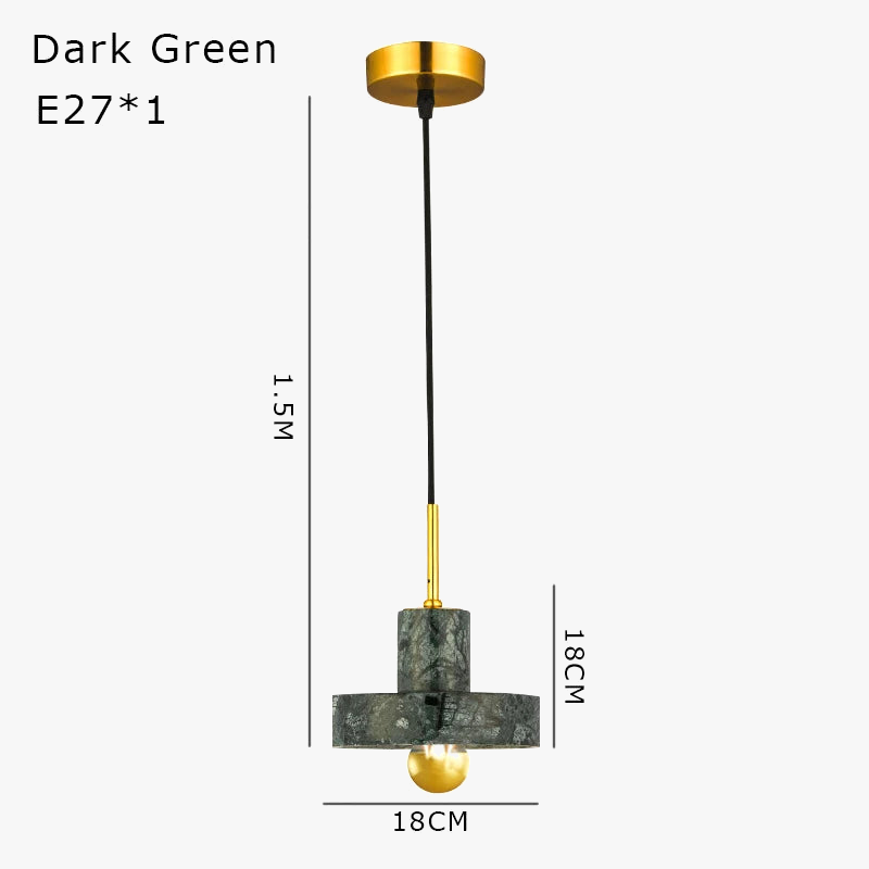suspension en marbre pour décoration intérieure moderne et élégante
