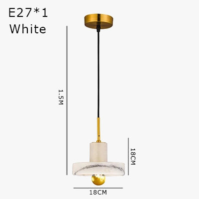 suspension en marbre pour décoration intérieure moderne et élégante