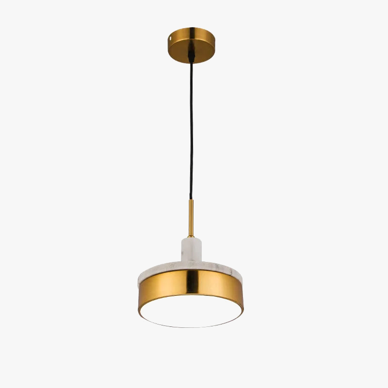 suspension en marbre à tête unique lampe à trois tons pour intérieur