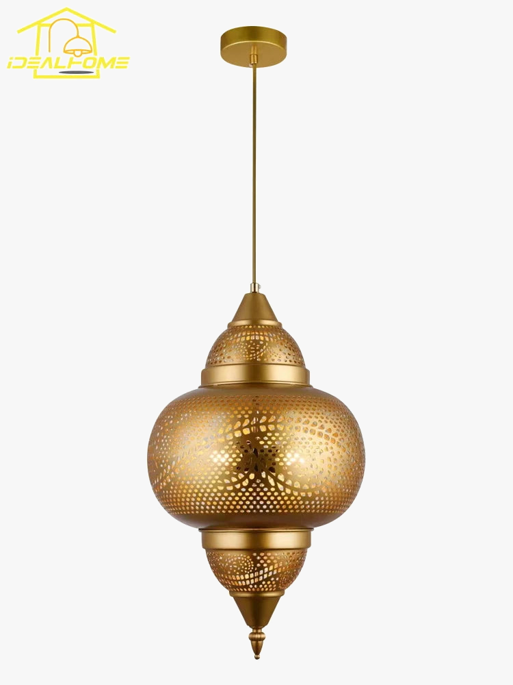 suspension en or design saoudien pour restaurant café et magasin