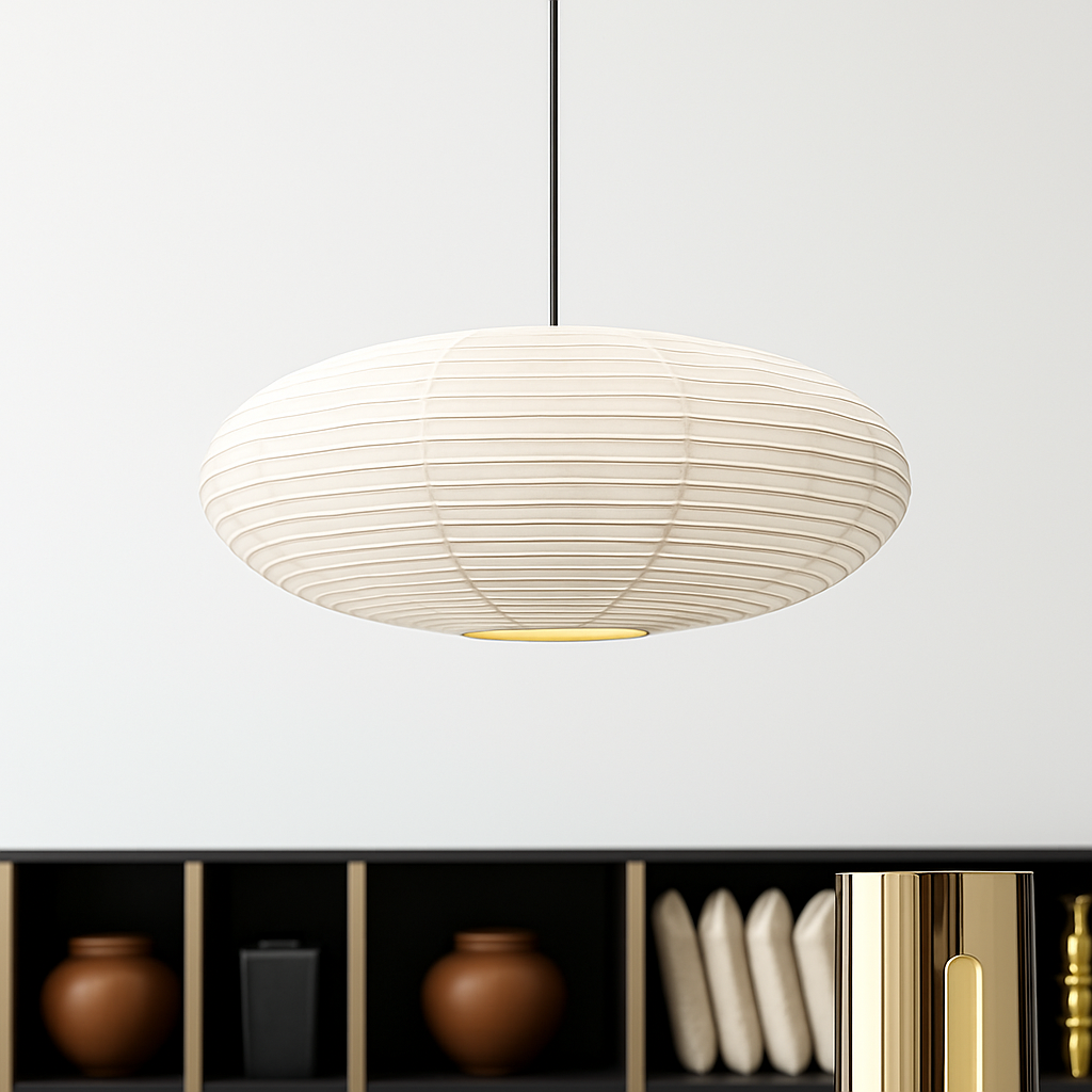 suspension en papier de riz design danois pour intérieur élégant