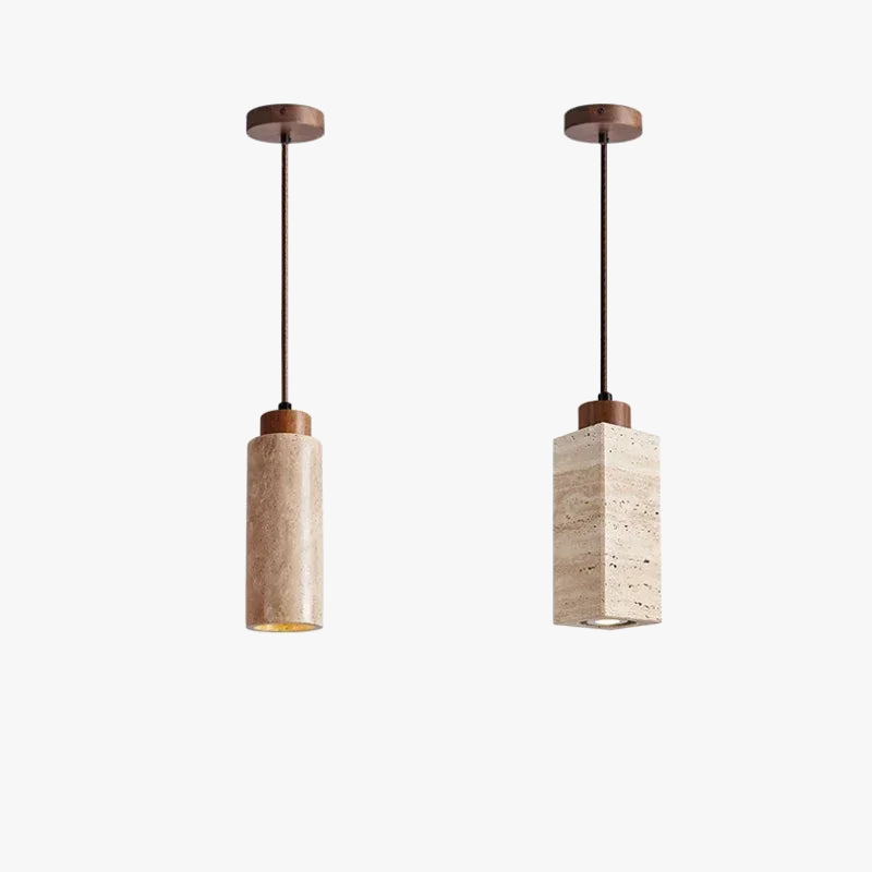 suspension en pierre lumineuse pour décoration intérieure moderne