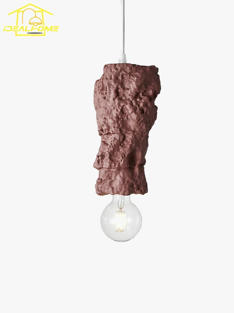 suspension en résine wabi-sabi luminaire décoratif intérieur