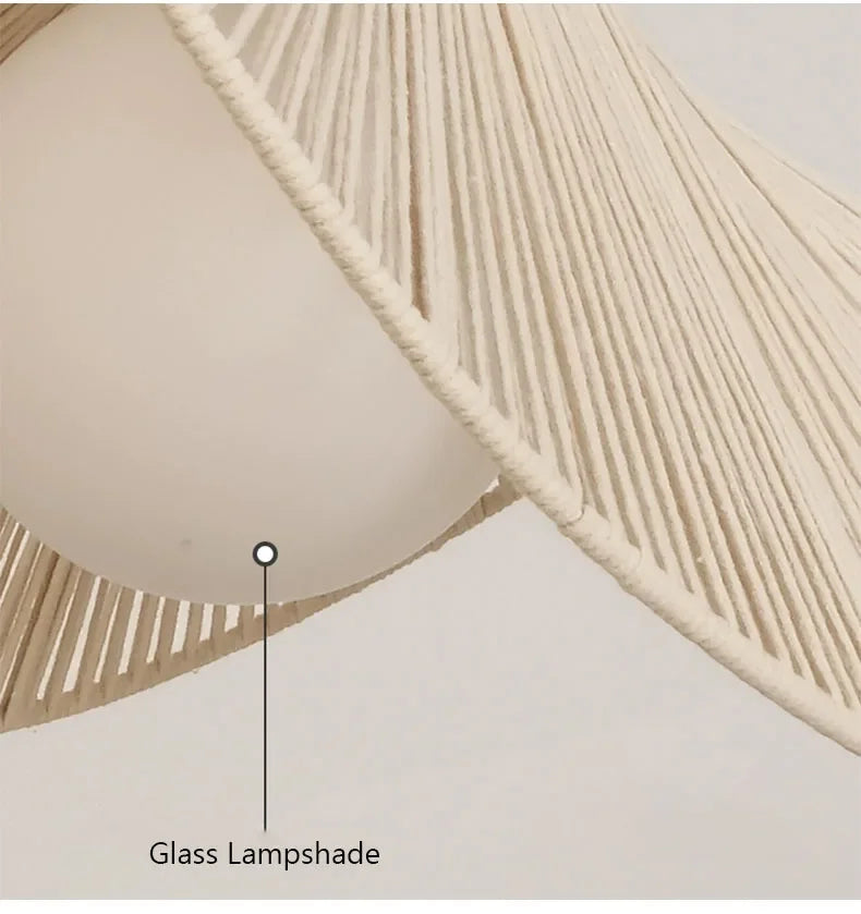 suspension en rotin pour décoration intérieure élégante