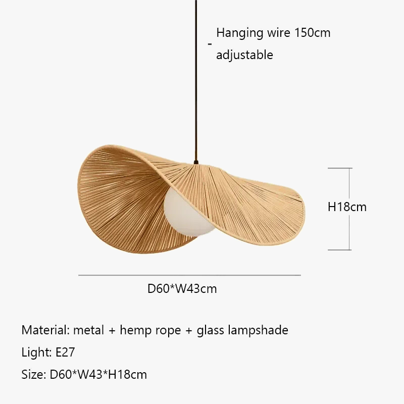 suspension en rotin pour décoration intérieure élégante
