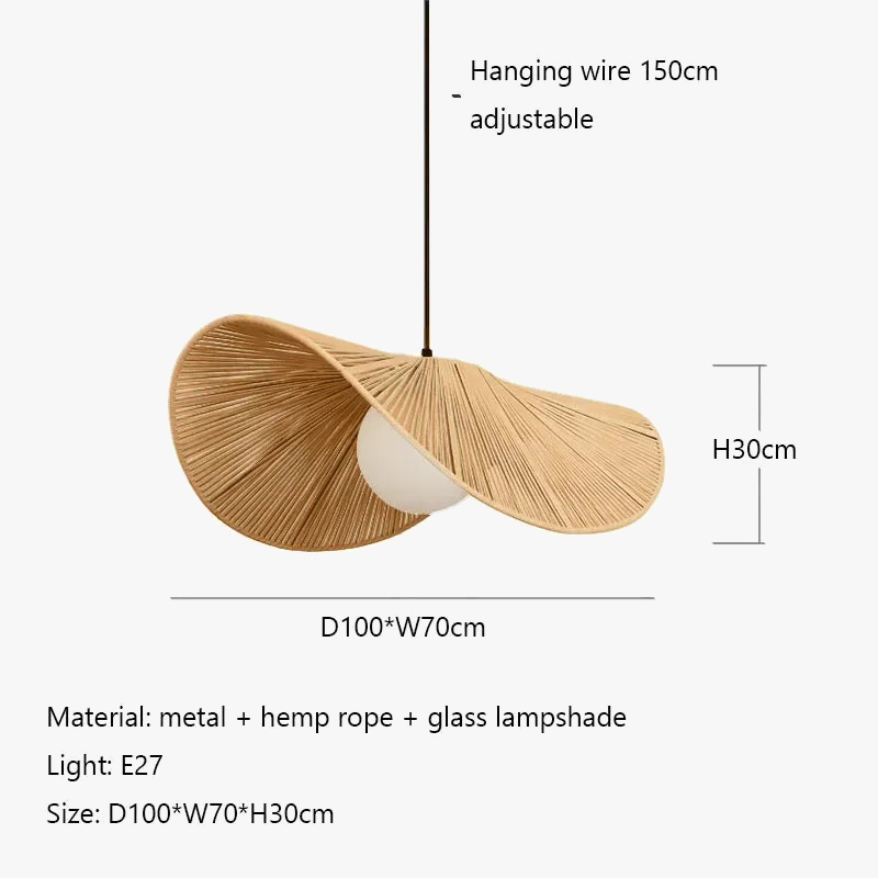 suspension en rotin pour décoration intérieure élégante