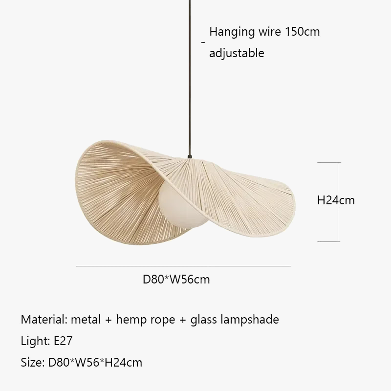 suspension en rotin pour décoration intérieure élégante