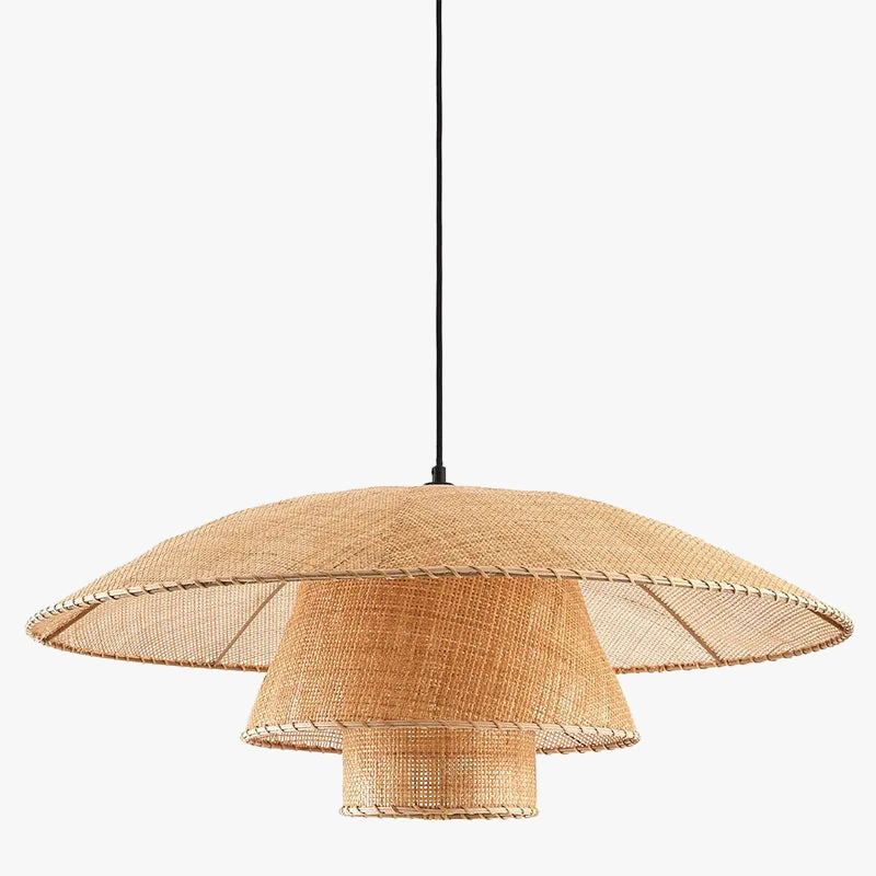 suspension en rotin style japonais pour ambiance zen