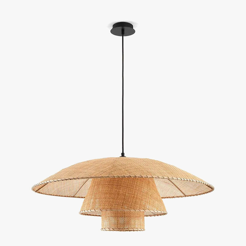 suspension en rotin style japonais pour ambiance zen