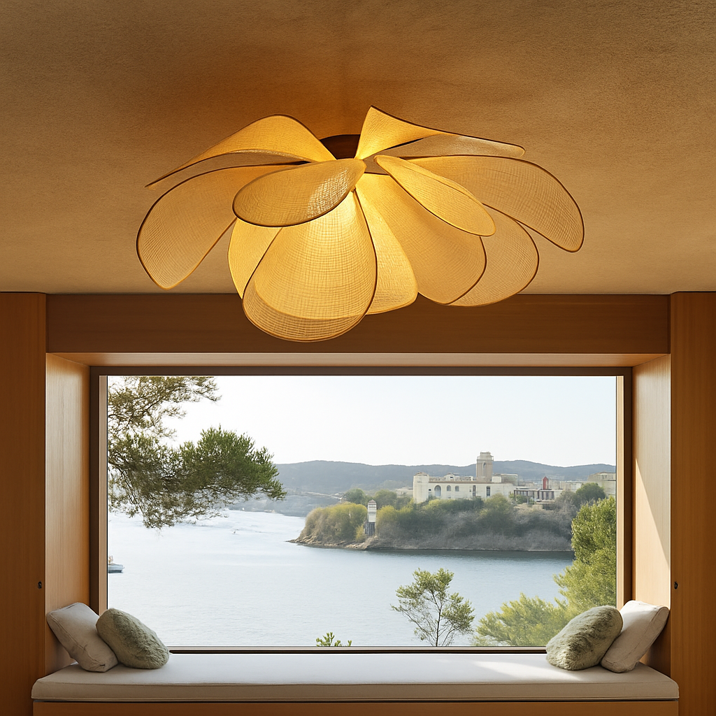 suspension en rotin tissé pour un décor élégant et moderne