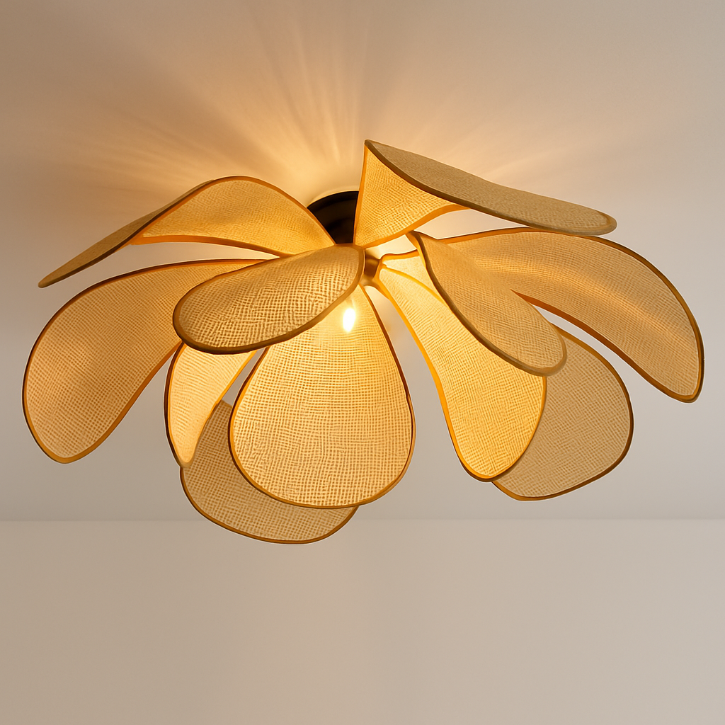 suspension en rotin tissé pour un décor élégant et moderne