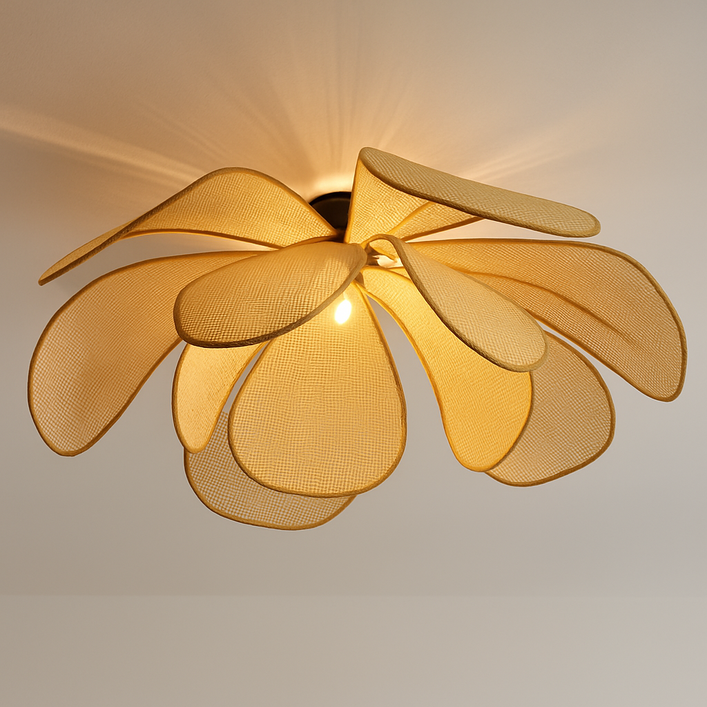 suspension en rotin tissé pour un décor élégant et moderne