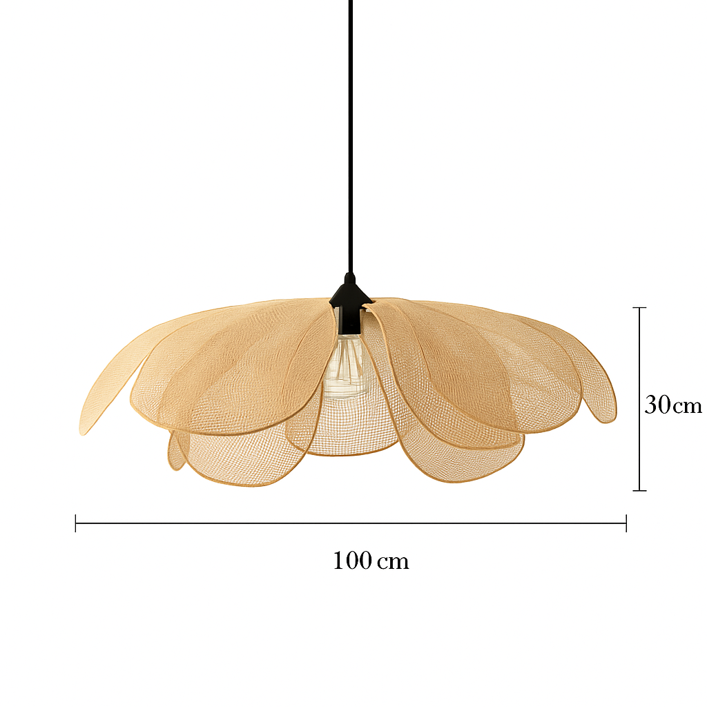 suspension en rotin tissé pour un décor élégant et moderne