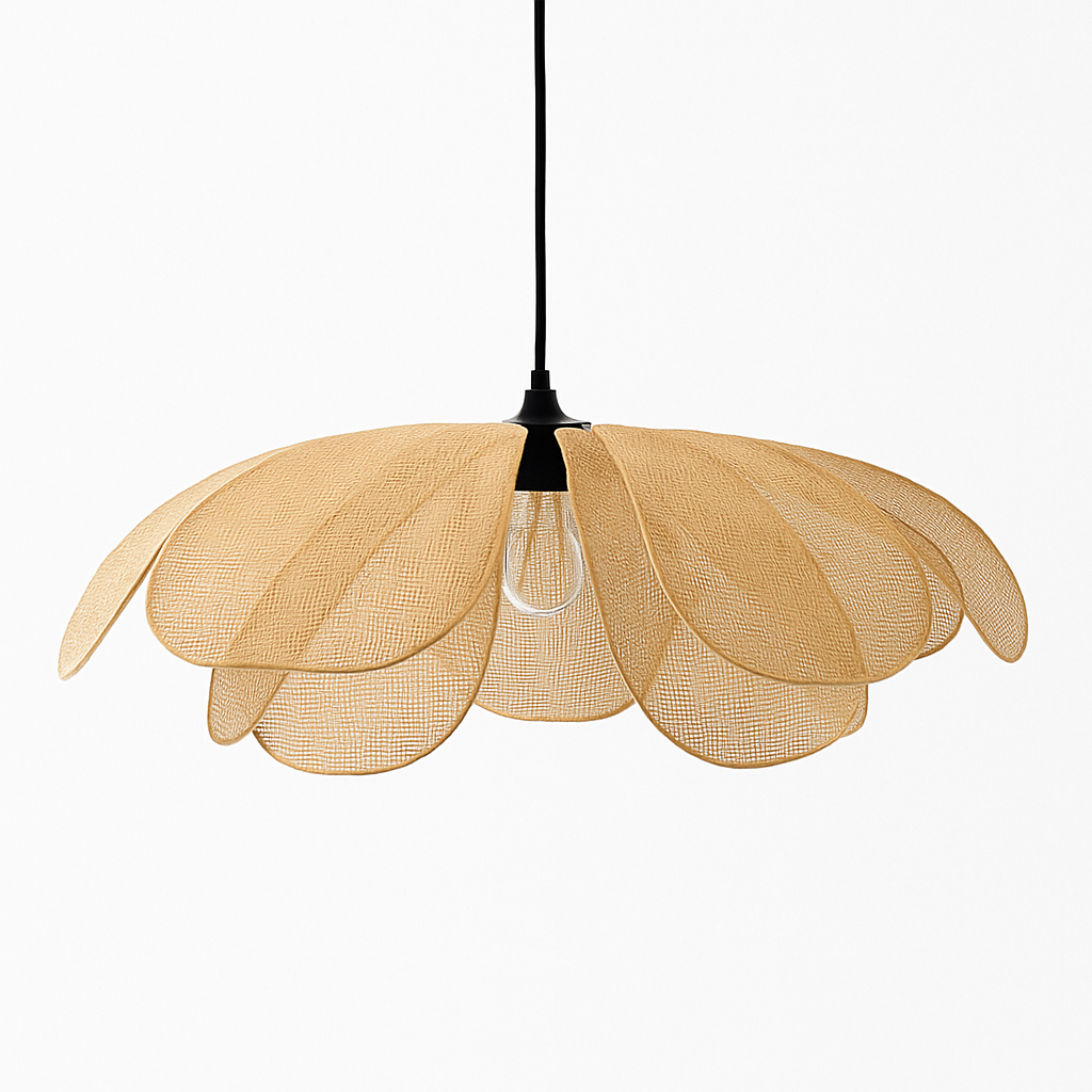 suspension en rotin tissé pour un décor élégant et moderne