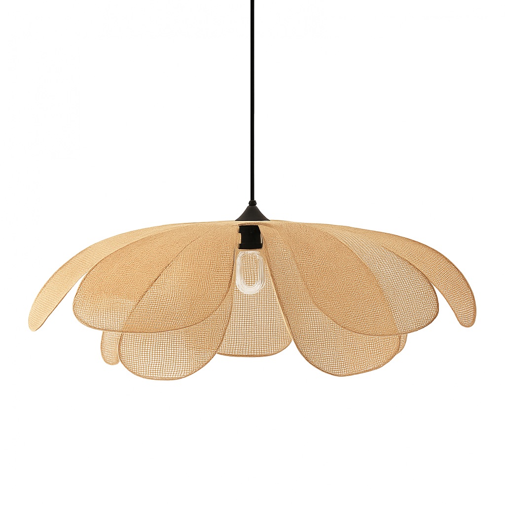 suspension en rotin tissé pour un décor élégant et moderne