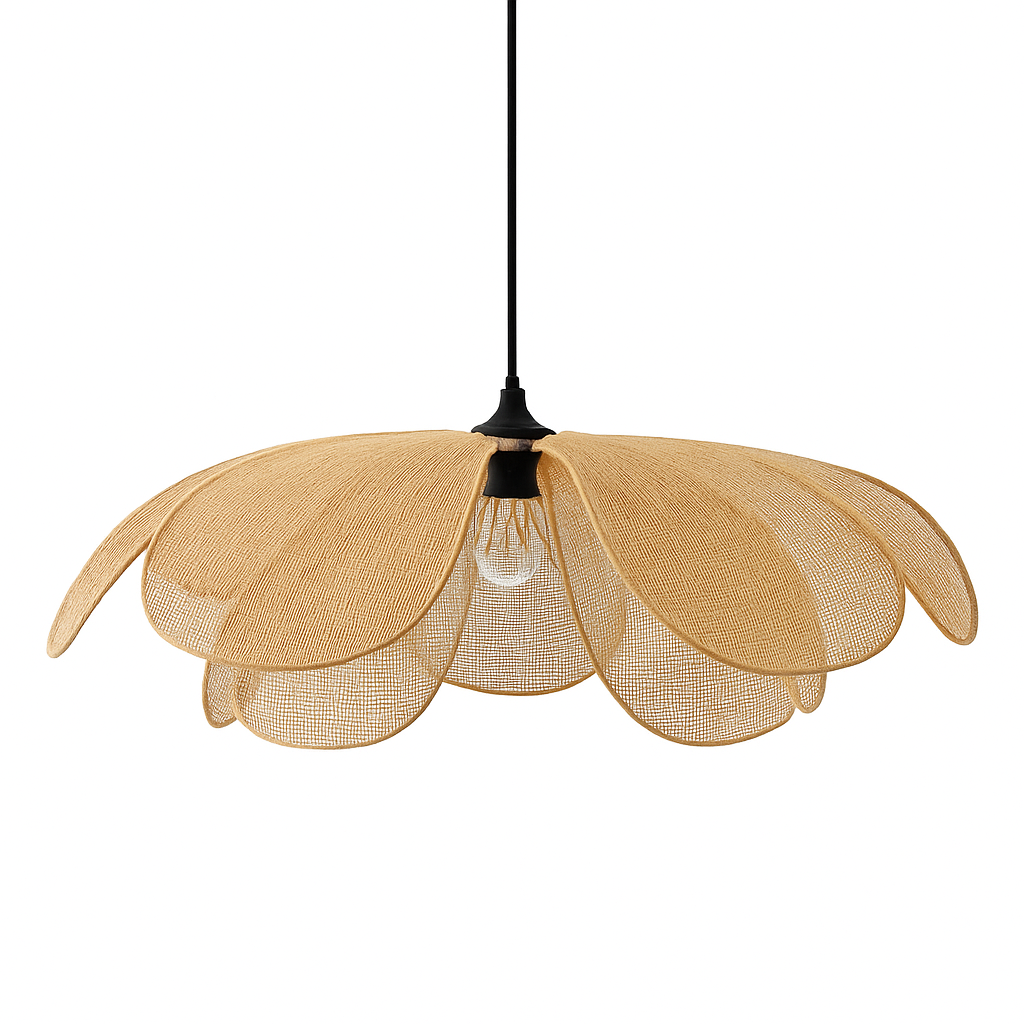 suspension en rotin tissé pour un décor élégant et moderne