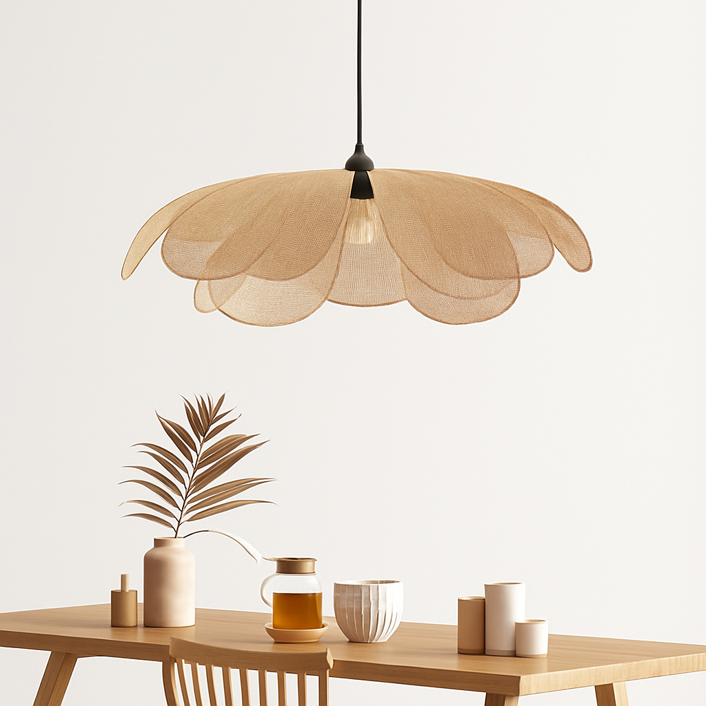 suspension en rotin tissé pour un décor élégant et moderne