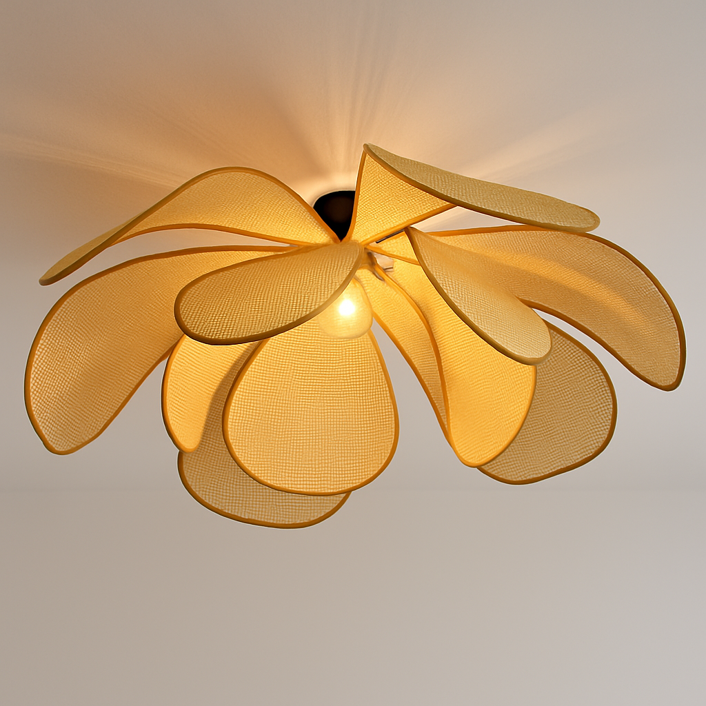 suspension en rotin tissé pour un décor élégant et moderne