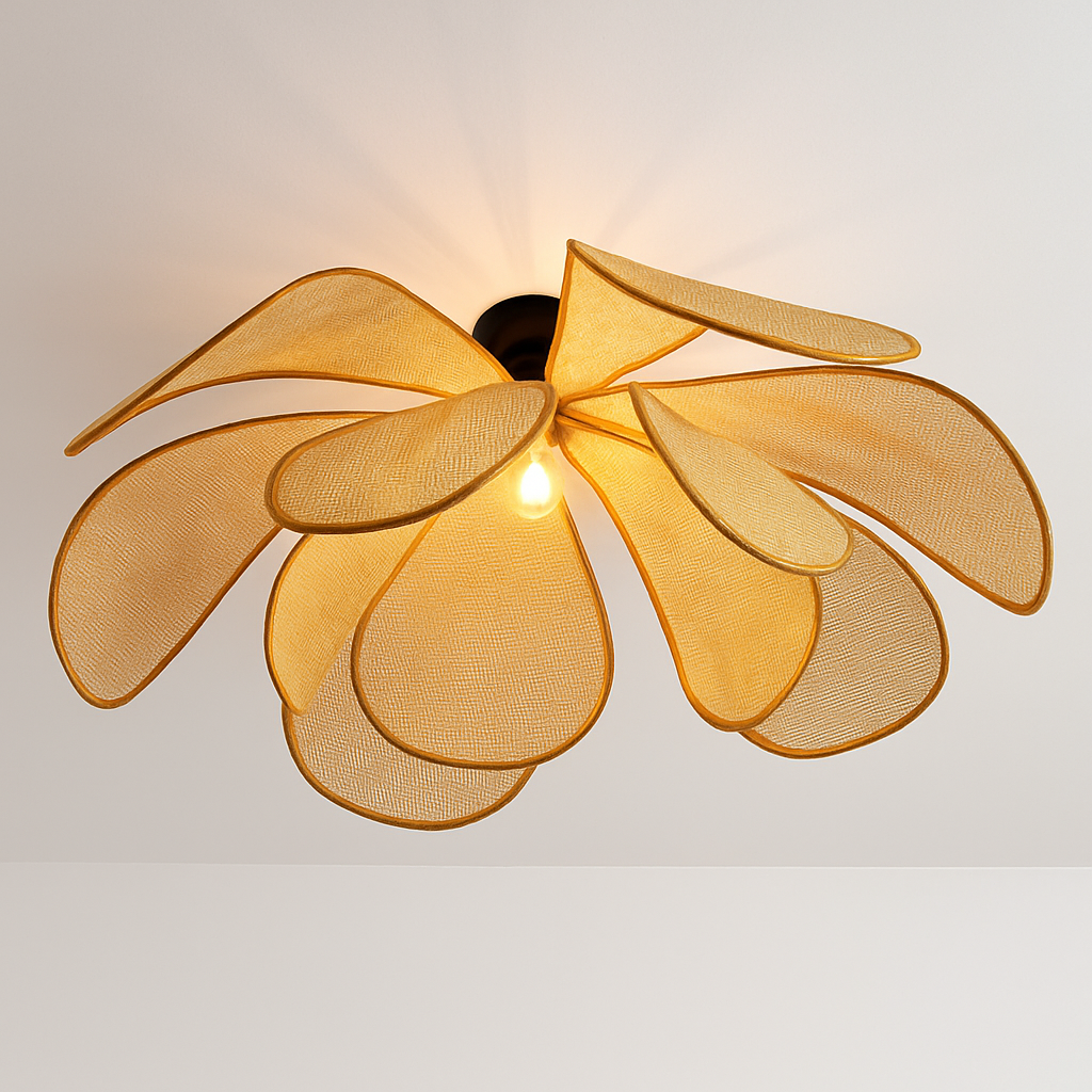suspension en rotin tissé pour un décor élégant et moderne