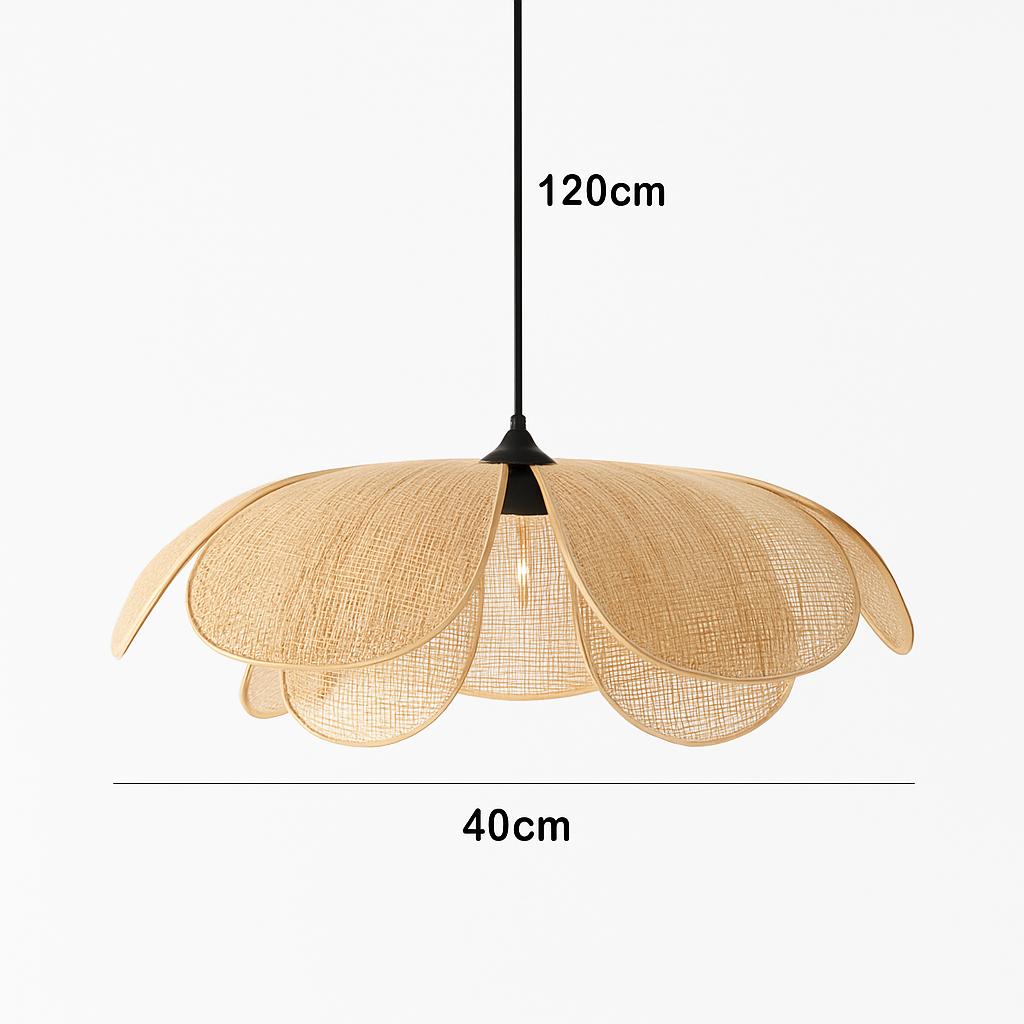 suspension en rotin tissé pour un décor élégant et moderne