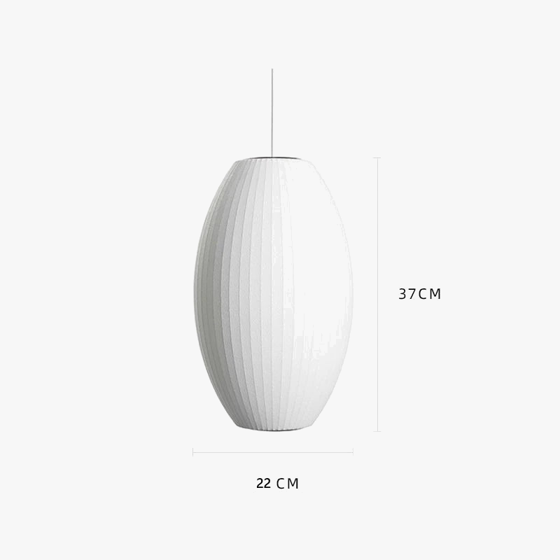suspension en soie de designer scandinave pour intérieur élégant