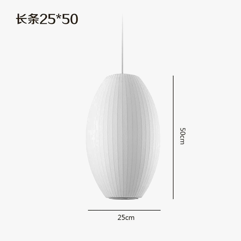 suspension en soie de designer scandinave pour intérieur élégant