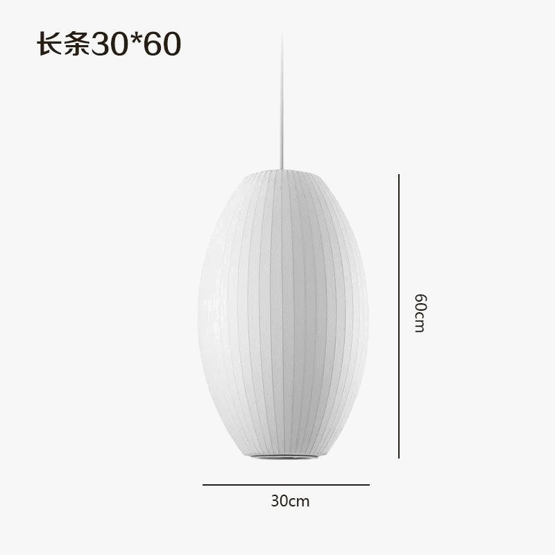 suspension en soie de designer scandinave pour intérieur élégant