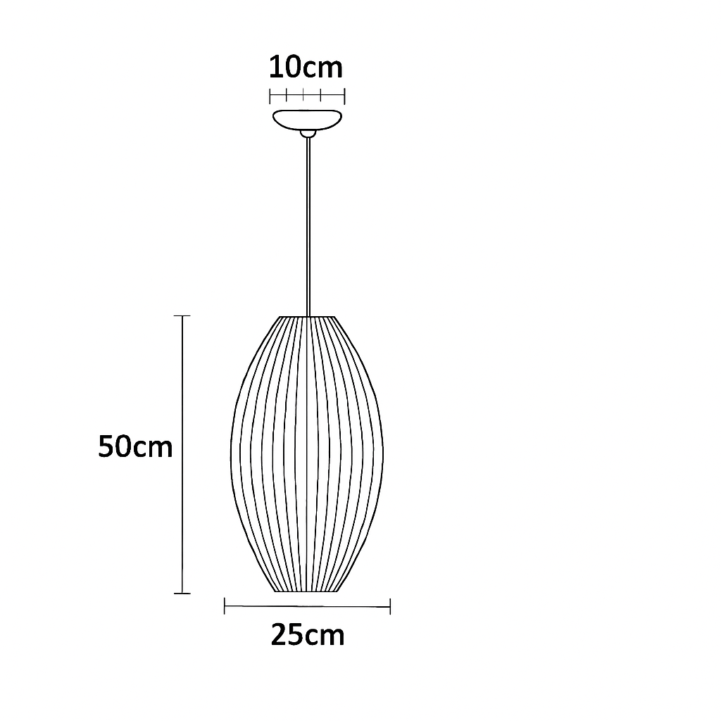 suspension en soie design pour éclairage intérieur moderne
