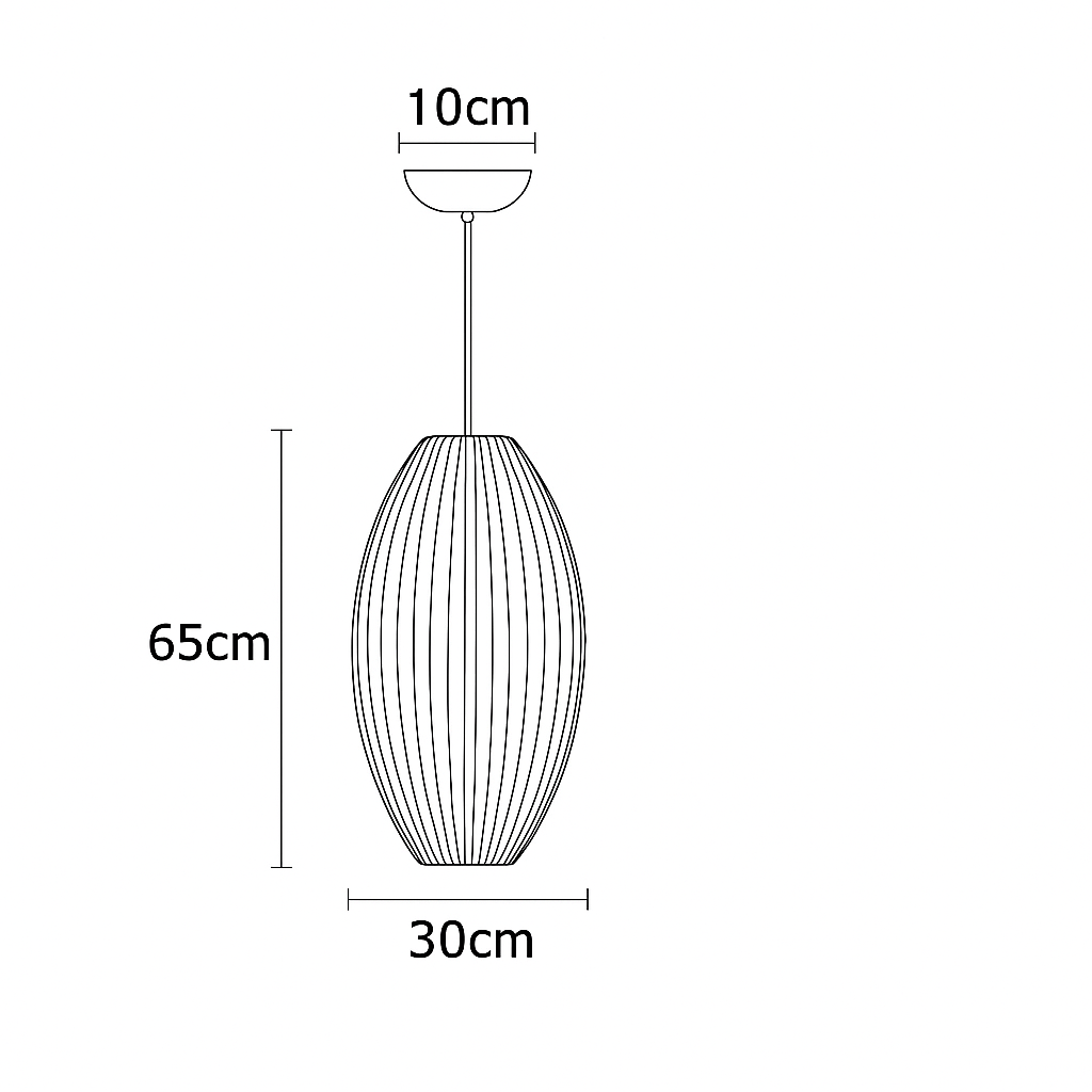 suspension en soie design pour éclairage intérieur moderne