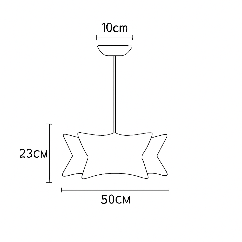 suspension en soie design pour éclairage intérieur moderne