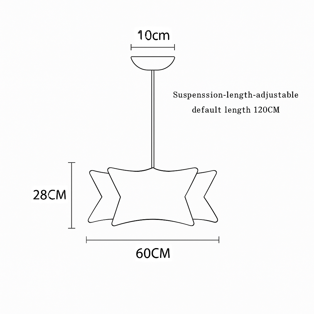 suspension en soie design pour éclairage intérieur moderne