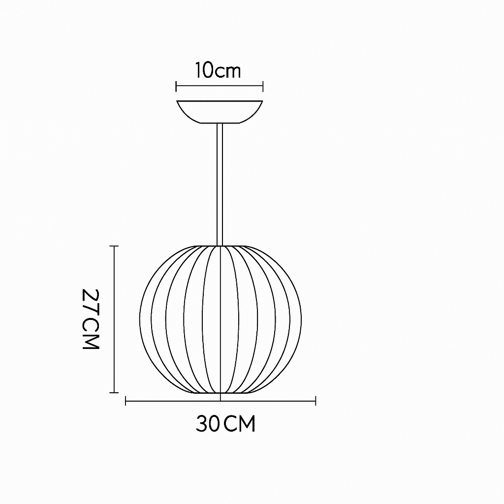 suspension en soie design pour éclairage intérieur moderne