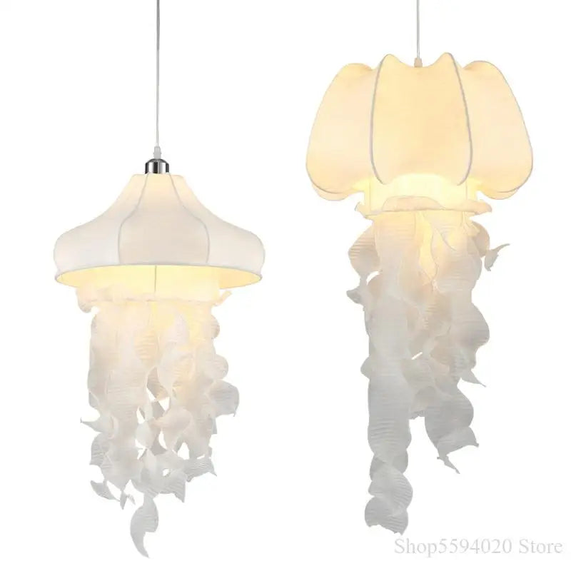 suspension en soie forme méduse style nordique décoratif
