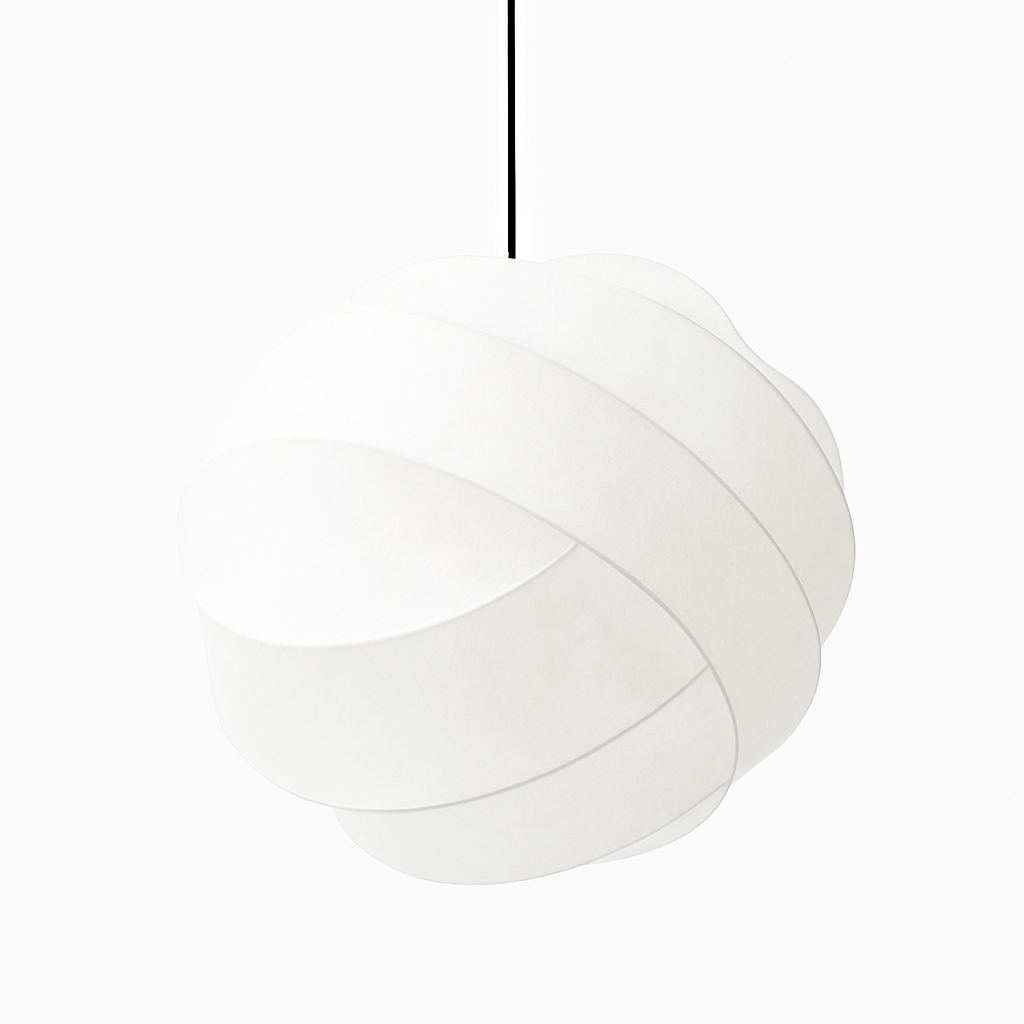 suspension en soie wabi sabi design nordique moderne pour décoration intérieure