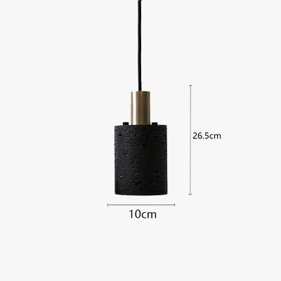 suspension en terrazzo de ciment au style industriel moderne